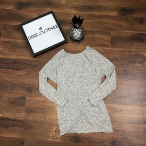 Twisted Open Low Back Knot Sweater